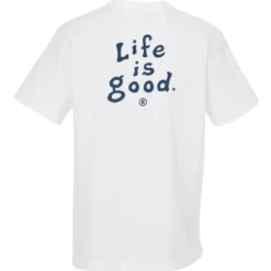 Life is Good Crusher Tee - Men's - Full Color - White - LIG