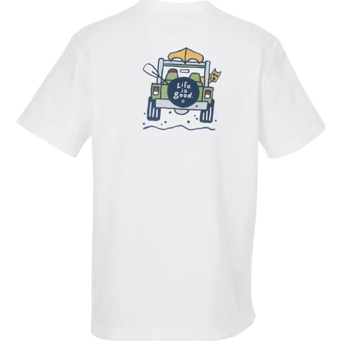 Life is Good Crusher Tee - Men's - Full Color - White - 4WD