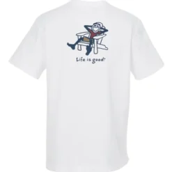 Life is Good Crusher Tee - Men's - Full Color - White - Adirondack