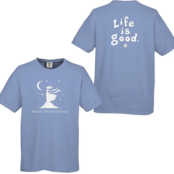 Life is Good Garment-Dyed Tee - Screen - Colors - LIG