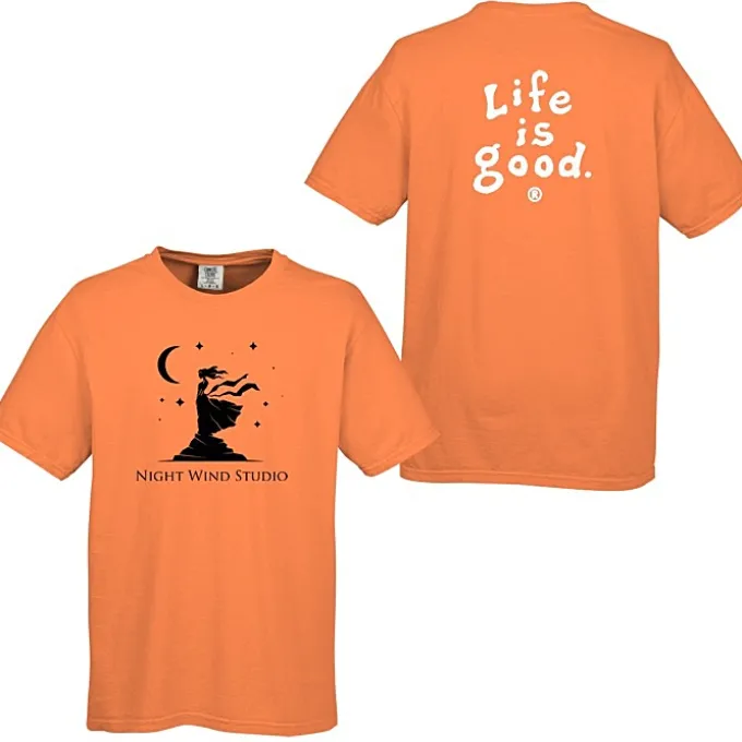 Life is Good Garment-Dyed Tee - Screen - Colors - LIG