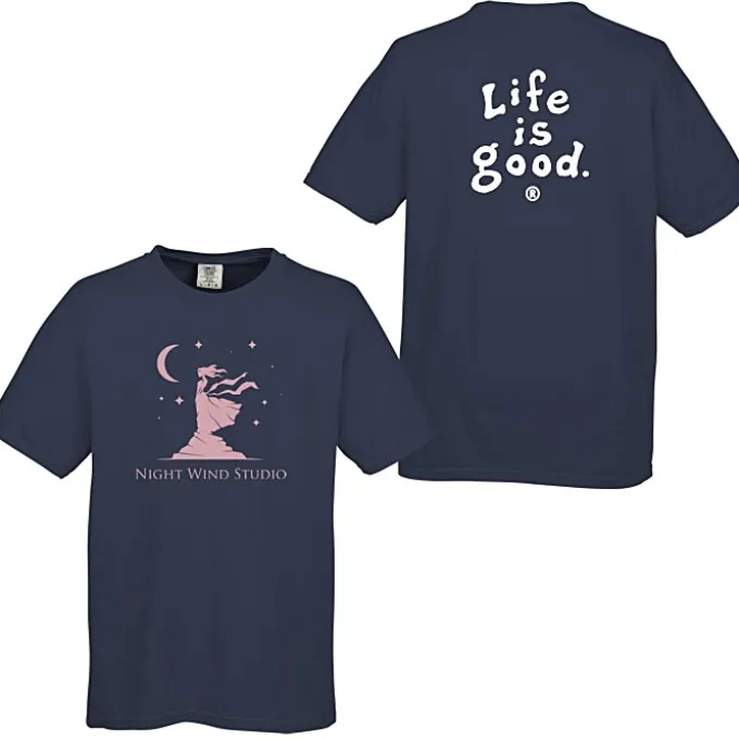 Life is Good Garment-Dyed Tee - Screen - Colors - LIG