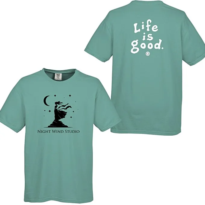 Life is Good Garment-Dyed Tee - Screen - Colors - LIG