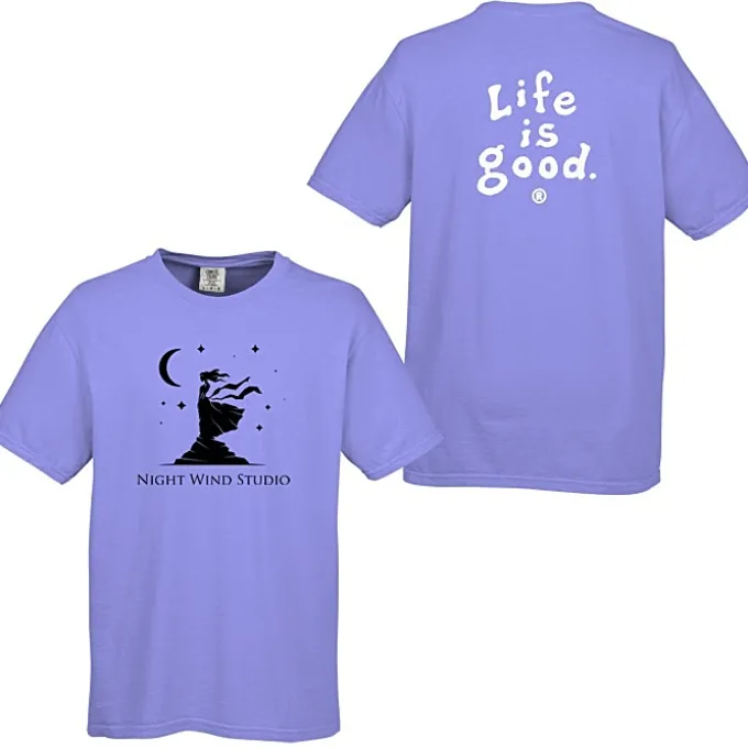 Life is Good Garment-Dyed Tee - Screen - Colors - LIG
