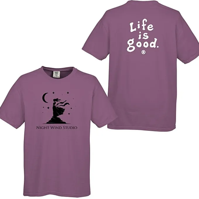 Life is Good Garment-Dyed Tee - Screen - Colors - LIG