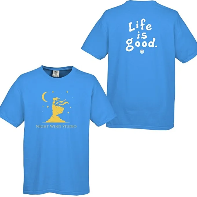Life is Good Garment-Dyed Tee - Screen - Colors - LIG