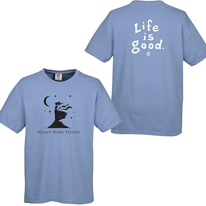 Life is Good Garment-Dyed Tee - Screen - Colors - LIG