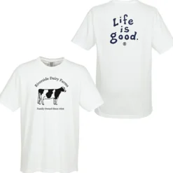 Life is Good Garment-Dyed Tee - Screen - White - LIG