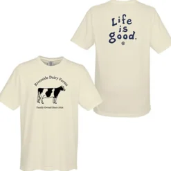 Life is Good Garment-Dyed Tee - Screen - White - LIG
