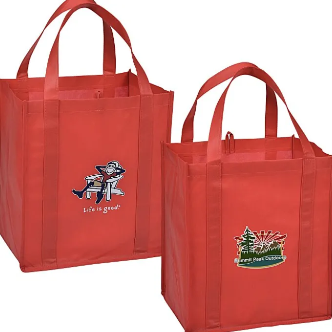 Life is Good Grocery Tote - Full Color - Adirondack