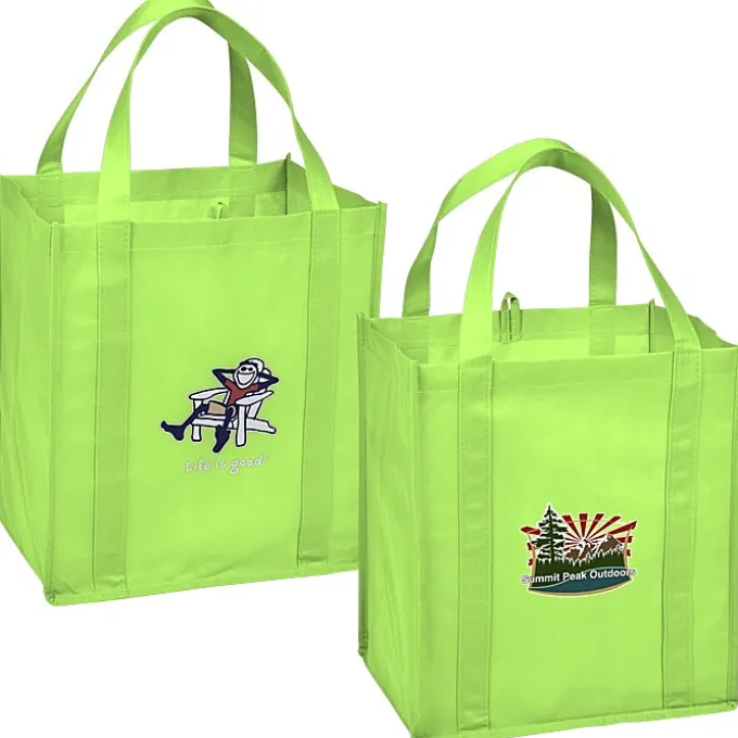Life is Good Grocery Tote - Full Color - Adirondack