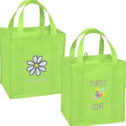 Life is Good Grocery Tote - Full Color - Daisy