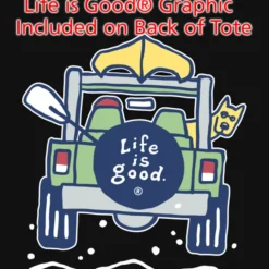 Life is Good Grocery Tote - Full Color - 4WD