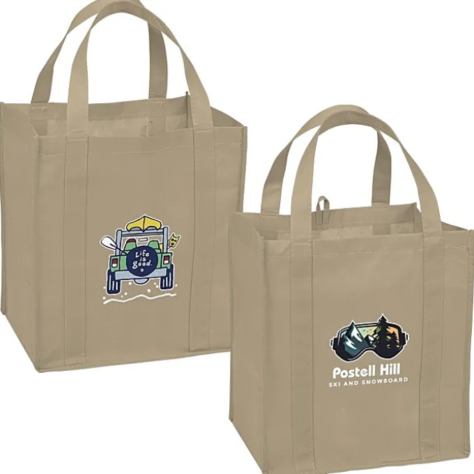 Life is Good Grocery Tote - Full Color - 4WD