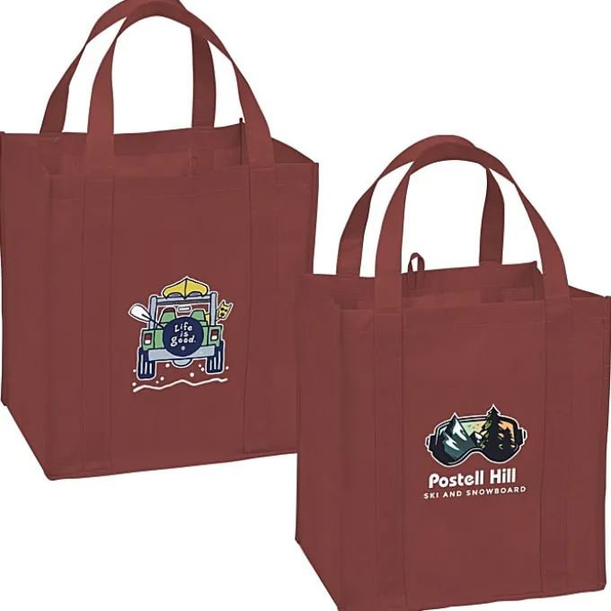Life is Good Grocery Tote - Full Color - 4WD