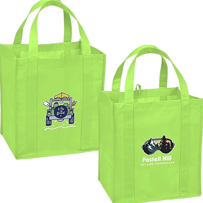 Life is Good Grocery Tote - Full Color - 4WD