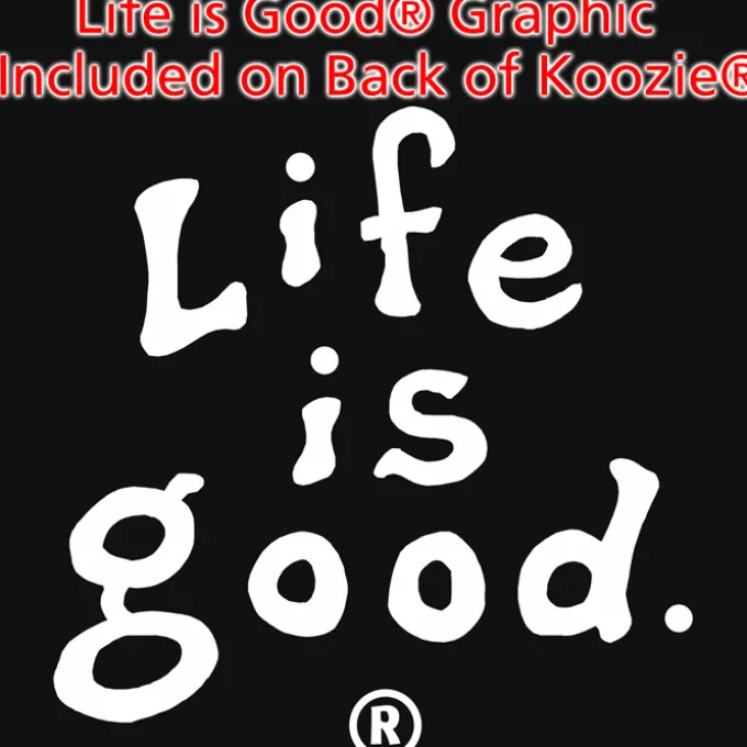 Life is Good Koozie® Can Cooler - Full Color - LIG