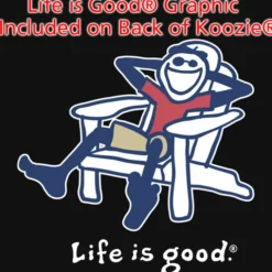 Life is Good Koozie® Can Cooler - Full Color - Adirondack