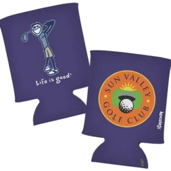 Life is Good Koozie® Can Cooler - Full Color - Golf