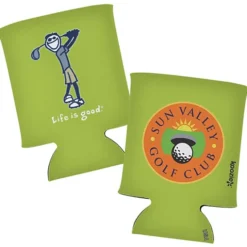 Life is Good Koozie® Can Cooler - Full Color - Golf