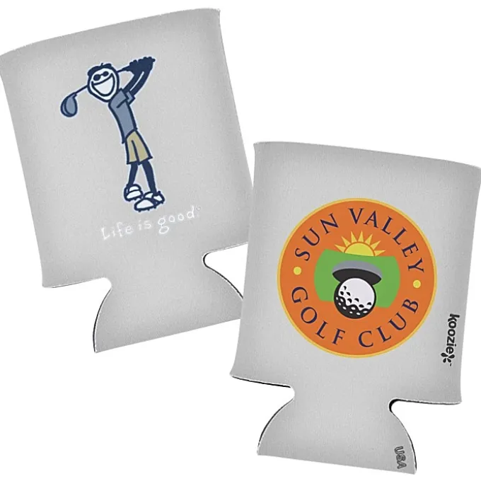 Life is Good Koozie® Can Cooler - Full Color - Golf