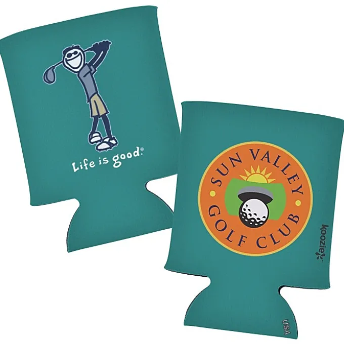 Life is Good Koozie® Can Cooler - Full Color - Golf