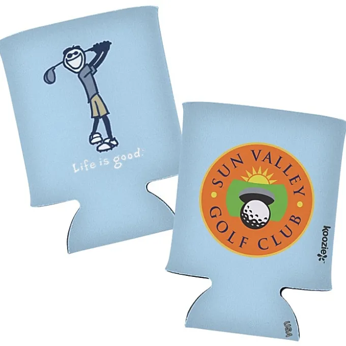 Life is Good Koozie® Can Cooler - Full Color - Golf