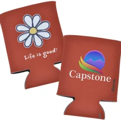 Life is Good Koozie® Can Cooler - Full Color - Daisy