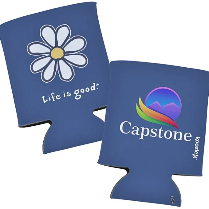 Life is Good Koozie® Can Cooler - Full Color - Daisy