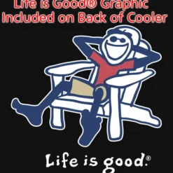 Life is Good Koozie® Party Cooler - Full Color - Adirondack