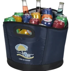 Life is Good Koozie® Party Cooler - Full Color - Beach Umbrella