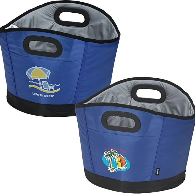 Life is Good Koozie® Party Cooler - Full Color - Beach Umbrella
