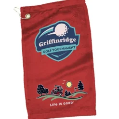 Life is Good Microfiber Velour Golf Towel