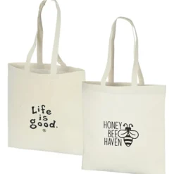 Life is Good Natural Cotton Sheeting Tote - LIG