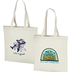 Life is Good Natural Cotton Sheeting Tote - Full Color - Adirondack