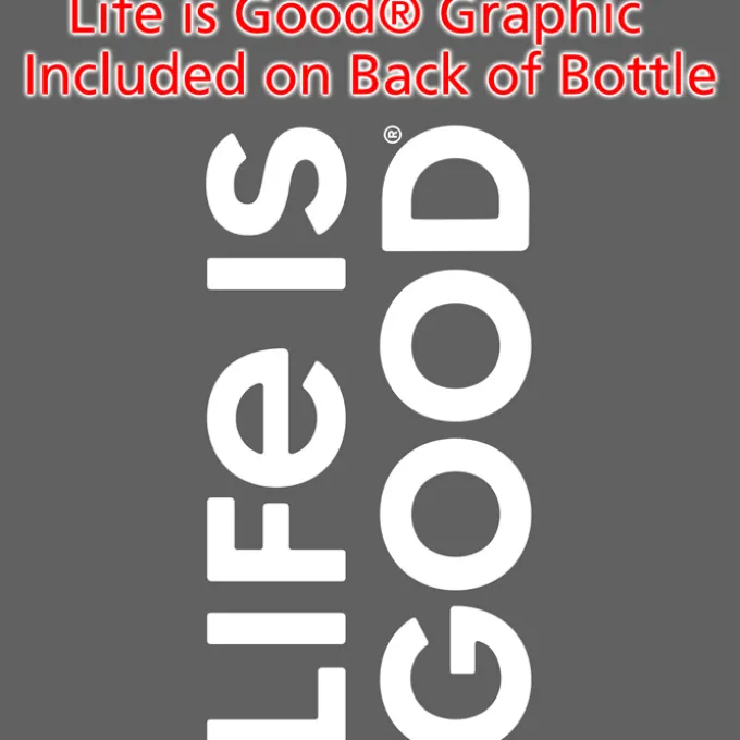 Life is Good Refresh Mayon Bottle – 18 oz - Full Color - LIG