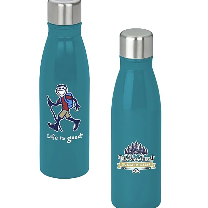 Life is Good Refresh Mayon Bottle – 18 oz - Full Color - Hiking Jake
