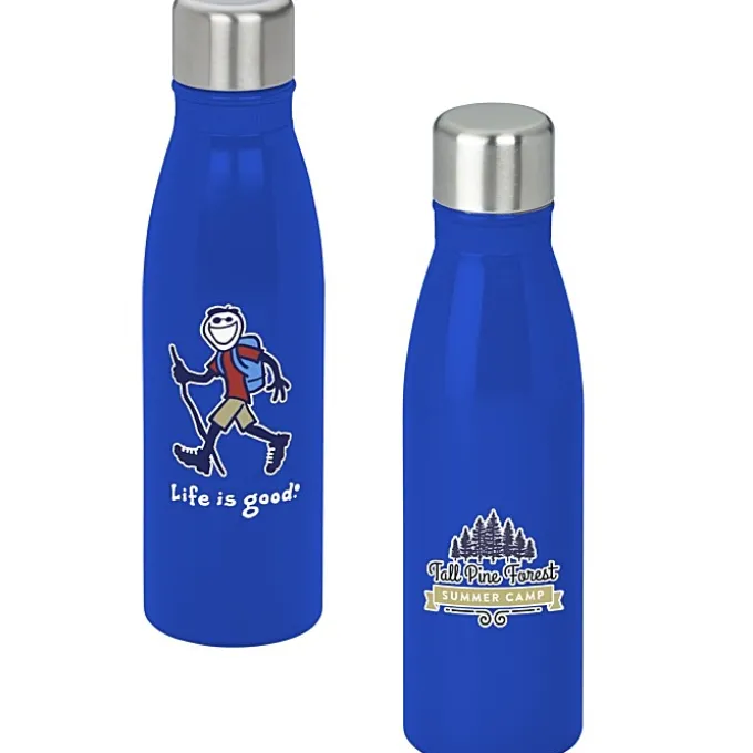 Life is Good Refresh Mayon Bottle – 18 oz - Full Color - Hiking Jake