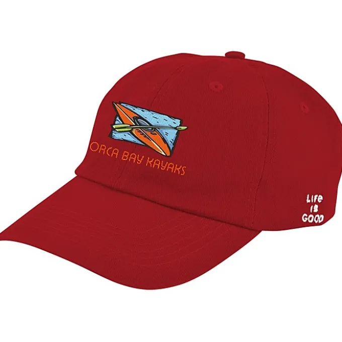 Life is Good Relaxed Twill Koozie® Cap - Embroidered