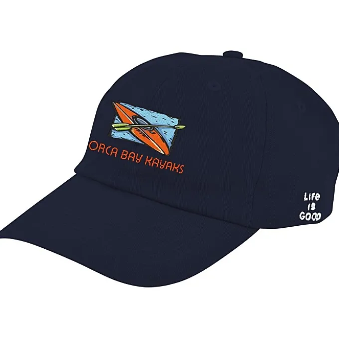 Life is Good Relaxed Twill Koozie® Cap - Embroidered