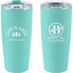 Life is Good Vacuum Tumbler - 20 oz - Outside