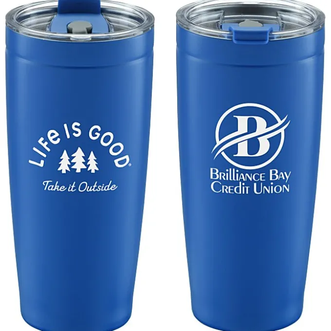 Life is Good Vacuum Tumbler - 20 oz - Outside