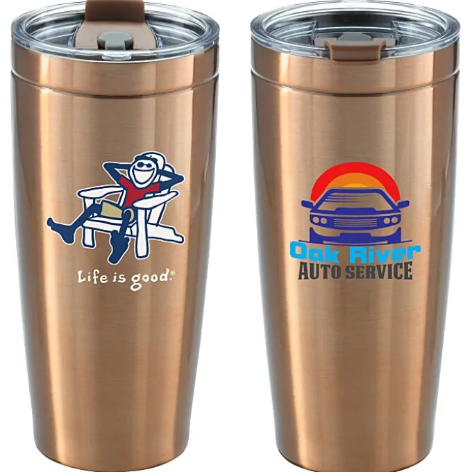 Life is Good Vacuum Tumbler - 20 oz - Full Color - Adirondack
