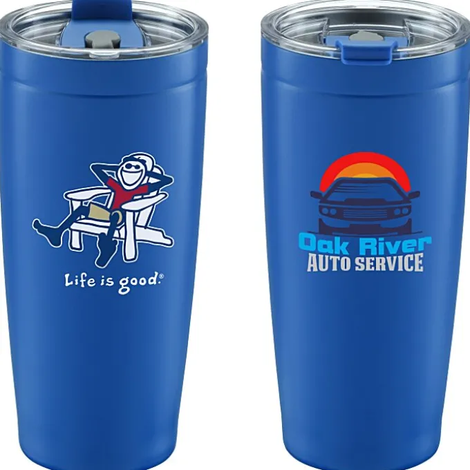 Life is Good Vacuum Tumbler - 20 oz - Full Color - Adirondack