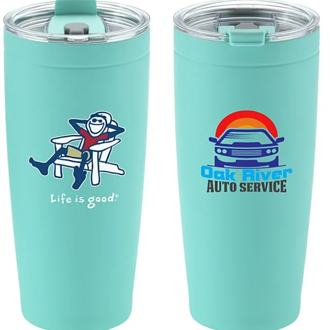Life is Good Vacuum Tumbler - 20 oz - Full Color - Adirondack