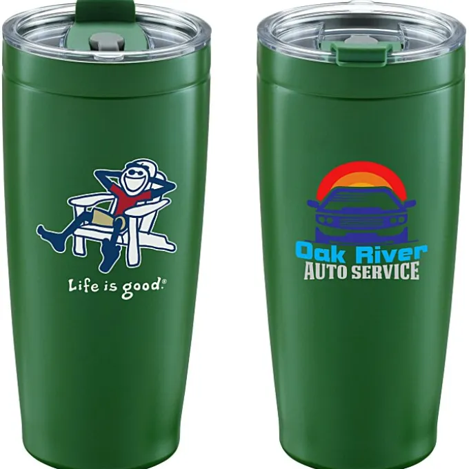 Life is Good Vacuum Tumbler - 20 oz - Full Color - Adirondack