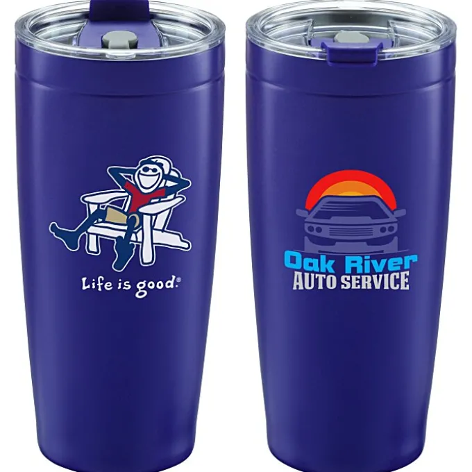 Life is Good Vacuum Tumbler - 20 oz - Full Color - Adirondack