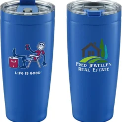 Life is Good Vacuum Tumbler - 20 oz - Full Color - Cooler
