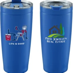 Life is Good Vacuum Tumbler - 20 oz - Full Color - Cooler