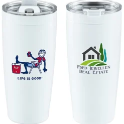 Life is Good Vacuum Tumbler - 20 oz - Full Color - Cooler
